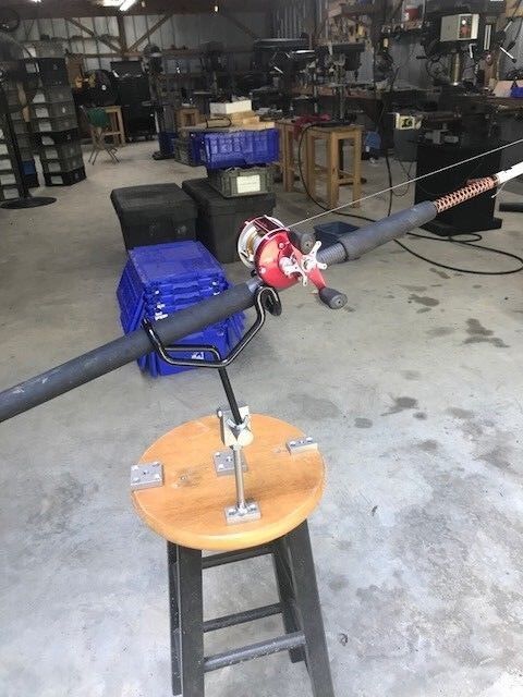 A picture of a tool that is being used to make a pipe.