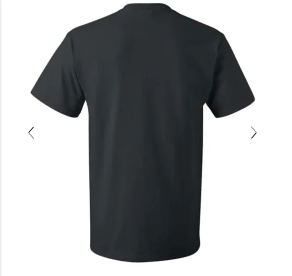 A black shirt with the back of it